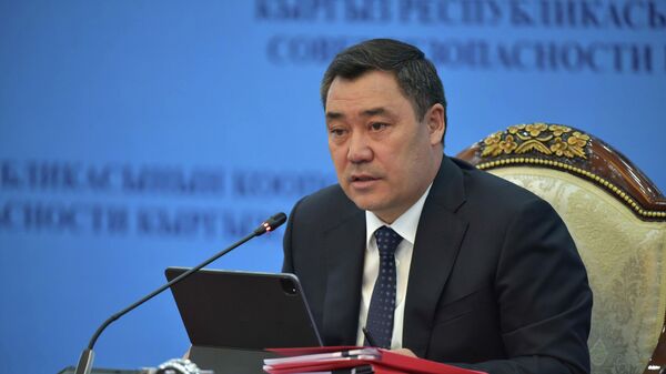 Президент Кыргызстана Садыр Жапаров на заседании Совета безопасности - Sputnik Кыргызстан
