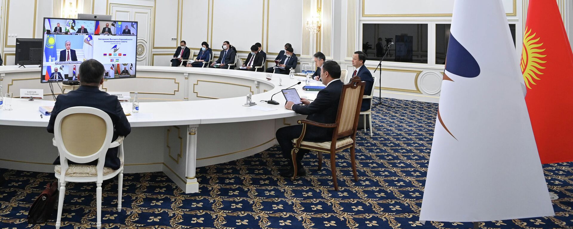 Выступление президента КР на заседании ЕАЭС  - Sputnik Кыргызстан, 1920, 19.05.2022