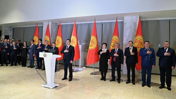 Государственный прием с участием президента КР Садыра Жапарова в Историческом музее - Sputnik Кыргызстан