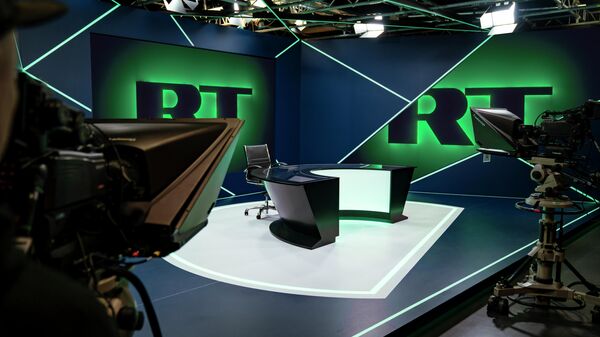 RT DE телеканалын студиясы - Sputnik Кыргызстан