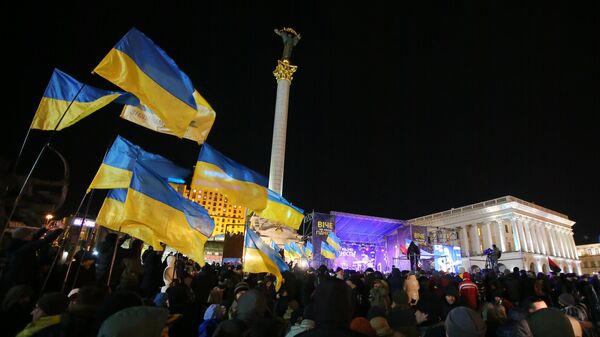 Митинг в Киеве в честь годовщины событий на Майдане. Архивное фото - Sputnik Кыргызстан