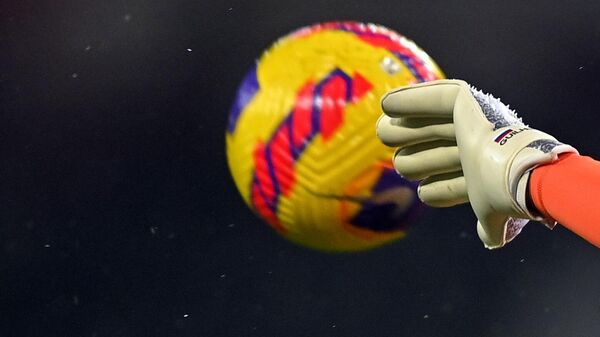 Вратарь ловит мяч. Архивное фото - Sputnik Кыргызстан