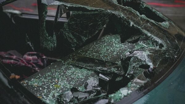 Автомобиль разбитый после ДТП. Иллюстративное фото - Sputnik Кыргызстан