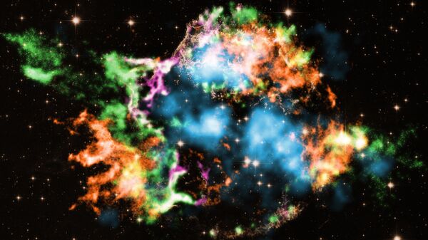 Остаток сверхновой в созвездии Кассиопея Кассиопея A. Архивное фото - Sputnik Кыргызстан