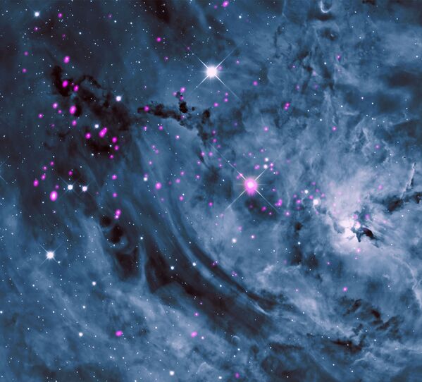 Молодые звезды в туманности Лагуна (Lagoon Nebula) - Sputnik Кыргызстан