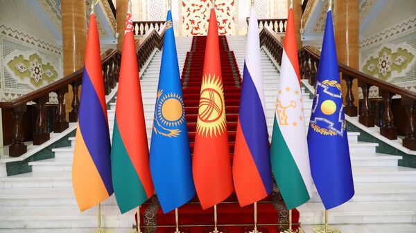 Флаги стран ОДКБ. Архивное фото - Sputnik Кыргызстан