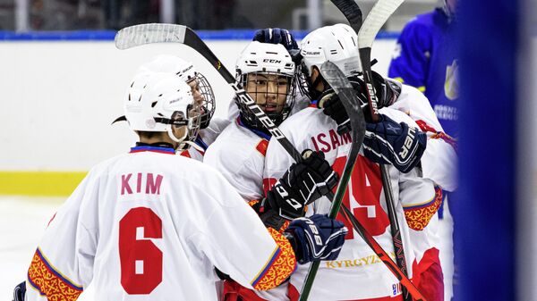 Сборная Кыргызстана на чемпионате Евразии U20 по хоккею в Стамбуле - Sputnik Кыргызстан
