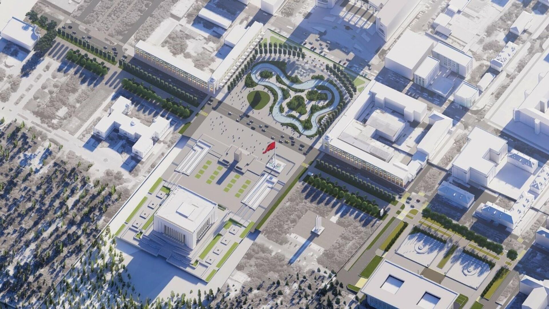 Проект ревитализации площади Ала-Тоо в Бишкеке - Sputnik Кыргызстан, 1920, 24.01.2022
