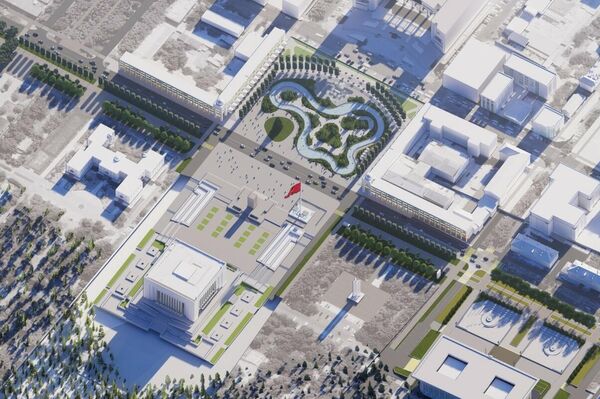 Эскизы проекта по ревитализации площади Ала-Тоо в Бишкеке - Sputnik Кыргызстан