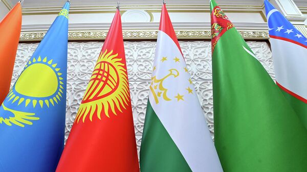 Флаги стран Центральной Азии. Архивное фото  - Sputnik Кыргызстан