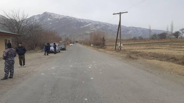 Сотрудники МВД патрулируют села Баткенского района, где произошел конфликт на границе Кыргызстана с Таджикистаном - Sputnik Кыргызстан