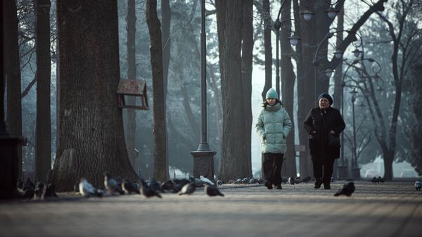 Люди во время прогулки на бульваре Эркиндик в Бишкеке. Архивное фото - Sputnik Кыргызстан