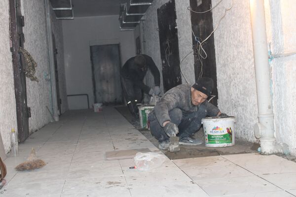 Сейчас ремонтируют пищеблок и санузел, стены обшивают кафелем - Sputnik Кыргызстан