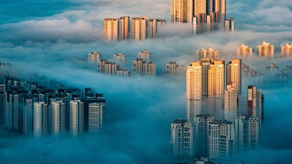 Снимок A City Among the Clouds южнокорейского фотографа Wonyoung Choi, победивший в номинации National Awards, Architecture конкурса 2022 Sony World Photography Awards - Sputnik Кыргызстан