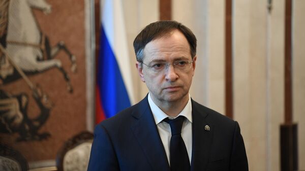 Помощник президента РФ, председатель Российского военно-исторического общества Владимир Мединский. Архивное фото - Sputnik Кыргызстан