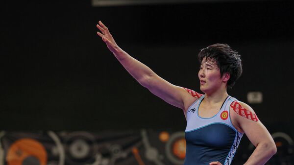 Чемпионка Азии, спортсменка Айпери Медет кызы. Архивное фото - Sputnik Кыргызстан