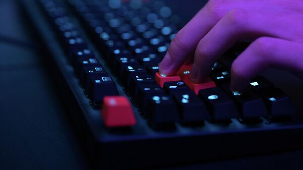 Человек печатает на клавиатуре. Иллюстративное фото - Sputnik Кыргызстан