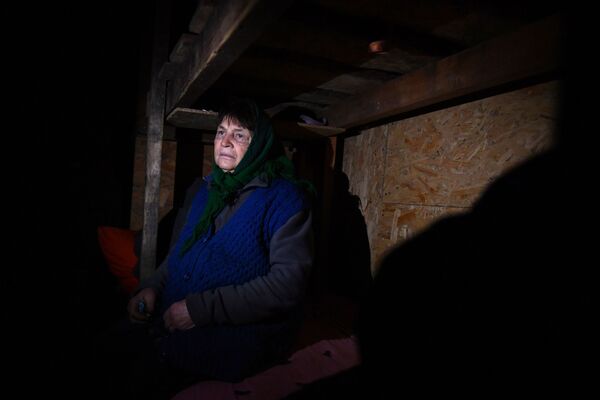 Жительница села Пищевик, которое перешло под контроль войск Донецкой народной республики - Sputnik Кыргызстан