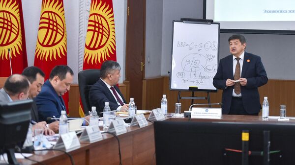 Совещание в Министерстве экономики и коммерции по обсуждению и выработке антикризисных мер - Sputnik Кыргызстан
