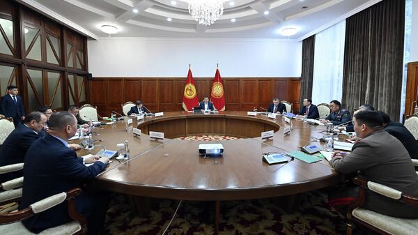 Президент Кыргызстана Садыр Жапаров провел рабочее совещание по вопросам обеспечения безопасности страны - Sputnik Кыргызстан