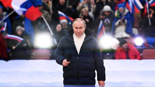 Обращение Путина по случаю 8-летия воссоединения Крыма с РФ — видео - Sputnik Кыргызстан