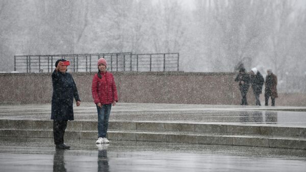 Мартовский снегопад в Бишкеке. Архивное фото  - Sputnik Кыргызстан