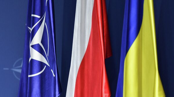 НАТО, Польша жана Украина желектери. Архив - Sputnik Кыргызстан