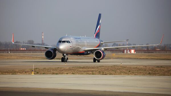 Самолет Airbus A320 авиакомпании Аэрофлот. Архивное фото - Sputnik Кыргызстан