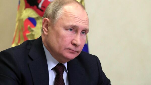 Президент РФ Владимир Путин проводит в режиме видеоконференции совещание по вопросам развития Арктической зоны РФ - Sputnik Кыргызстан