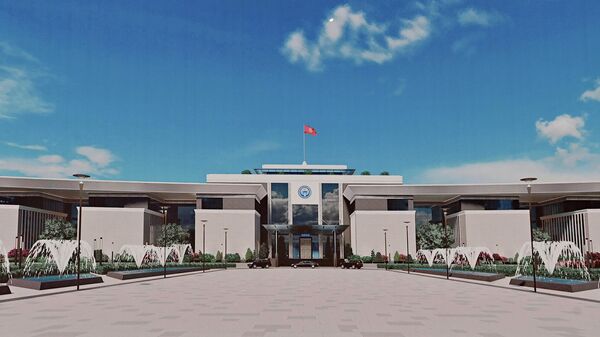 Эскизы нового здания администрации президента на месте снесенной гостиницы Иссык-Куль в Бишкеке - Sputnik Кыргызстан