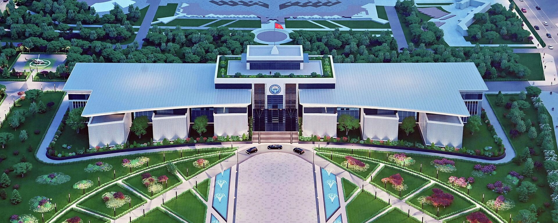 Эскиз будущего здания администрации президента КР - Sputnik Кыргызстан, 1920, 16.04.2022
