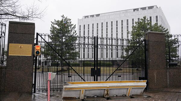 Вид на посольство России в Вашингтоне (США). Архивное фото - Sputnik Кыргызстан