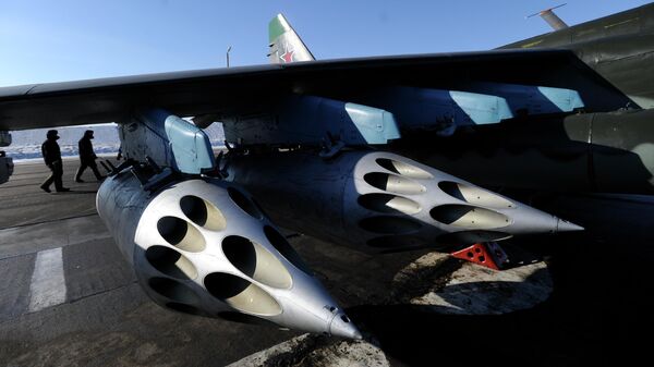 Су-25 чабуулчу учактын ракеталык аткычтары. Архив - Sputnik Кыргызстан