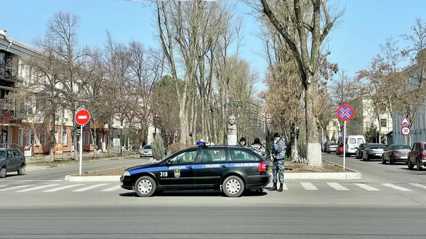 Автомобиль полиции в Тирасполе. Архивное фото - Sputnik Кыргызстан