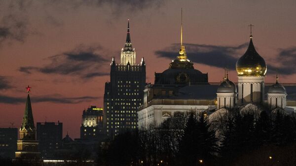 Ночная Москва. Архивное фото - Sputnik Кыргызстан