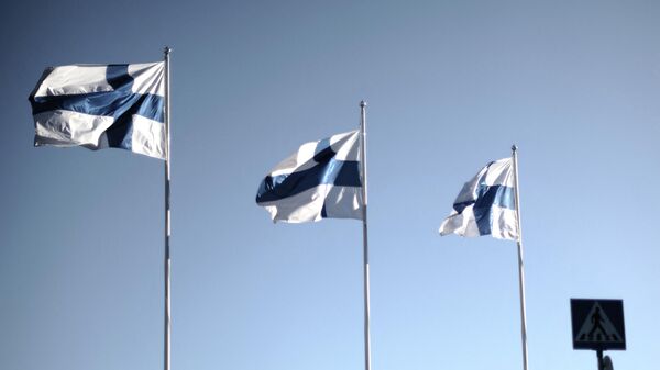 Флаг Финляндии. Архивное фото - Sputnik Кыргызстан