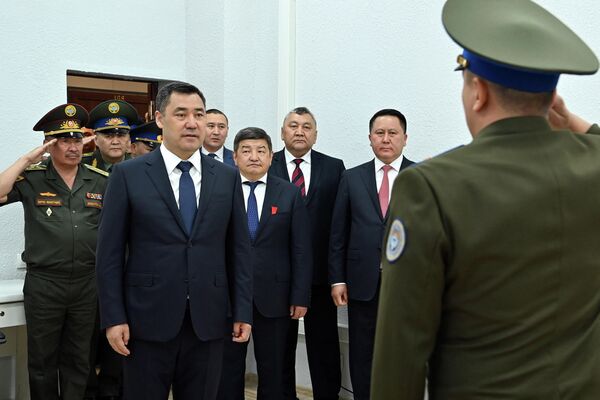 Президент Кыргызстана Садыр Жапаров сегодня торжественно открыл новое здание органов национальной безопасности - Sputnik Кыргызстан