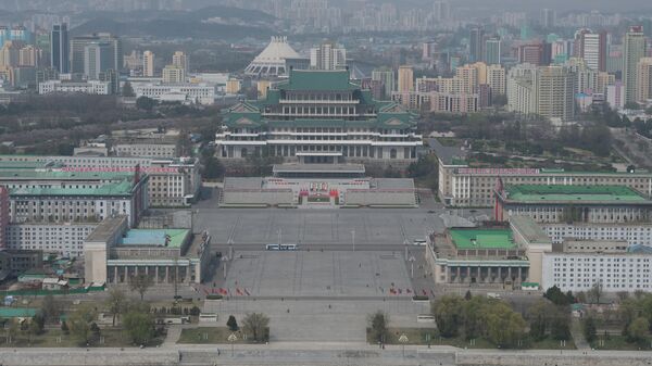 Вид на площадь Ким Ир Сена в Пхеньяне. Архивное фото - Sputnik Кыргызстан