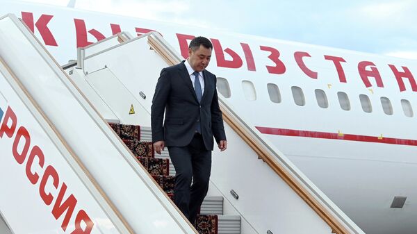  Президент Кыргызстана Садыр Жапаров сегодня, 15 мая, прибыл в Москву для участия во встрече лидеров государств-членов Организации договора о коллективной безопасности (ОДКБ) - Sputnik Кыргызстан