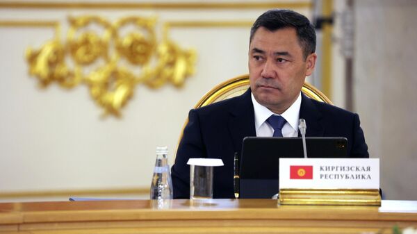 Президент Кыргызстана Садыр Жапаров на саммите глав стран — членов ОДКБ в Москве - Sputnik Кыргызстан