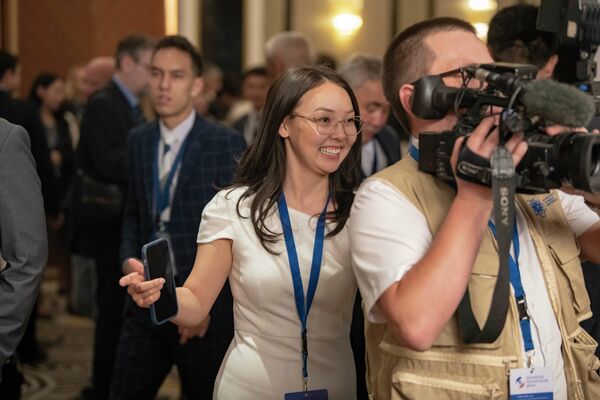 Представители СМИ на Евразийском экономическом форуме - Sputnik Кыргызстан