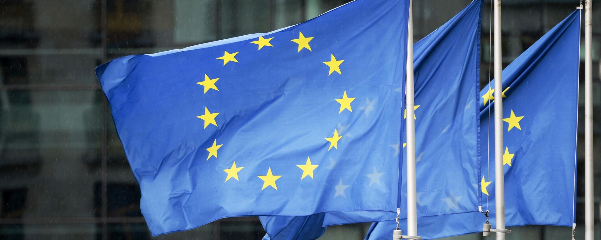Флаги Евросоюза у здания Европарламента в Брюсселе. Архивное фото - Sputnik Кыргызстан, 1920, 13.07.2023