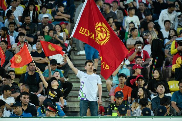 Обязательный атрибут для фанатов — флаг родной страны - Sputnik Кыргызстан