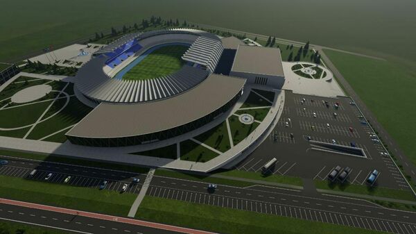 Эскизы нового современного стадиона вместимостью 22,5 тысячи человек в Бишкеке. Архивное фото - Sputnik Кыргызстан