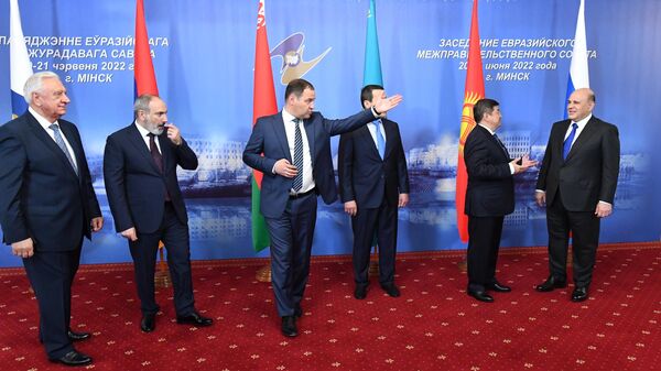 Главы правительств стран ЕАЭС на заседании Евразийского межправительственного совета в Минске - Sputnik Кыргызстан