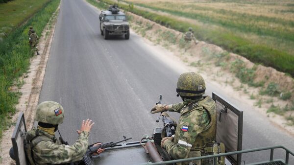 Военнослужащие ВС РФ в южном секторе специальной военной операции на Украине. - Sputnik Кыргызстан
