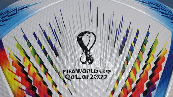 Логотип чемпионата мира по футболу 2022 года в Катаре - Sputnik Кыргызстан