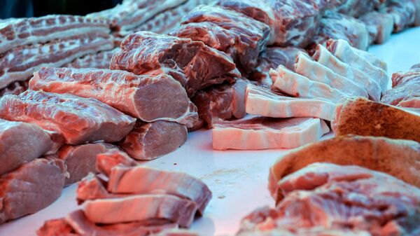 Продажа мяса. Архивное фото - Sputnik Кыргызстан