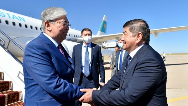 Президент Казахстана Касым-Жомарт Токаев первым среди глав стран Центральной Азии прибыл в Иссык-Кульскую область - Sputnik Кыргызстан
