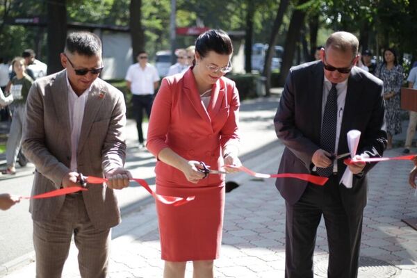Изображение является подарком для жителей столицы по случаю 30-летия вступления Кыргызстана в Организацию по безопасности и сотрудничеству в Европе (ОБСЕ) - Sputnik Кыргызстан
